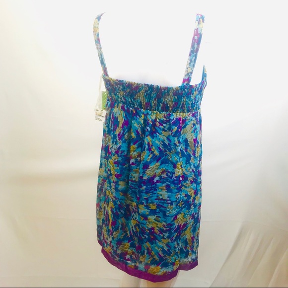 Johnny Martin Flirty Dress Sundress Cocktail Size 1 Umpire Waist - Picture 2 of 8